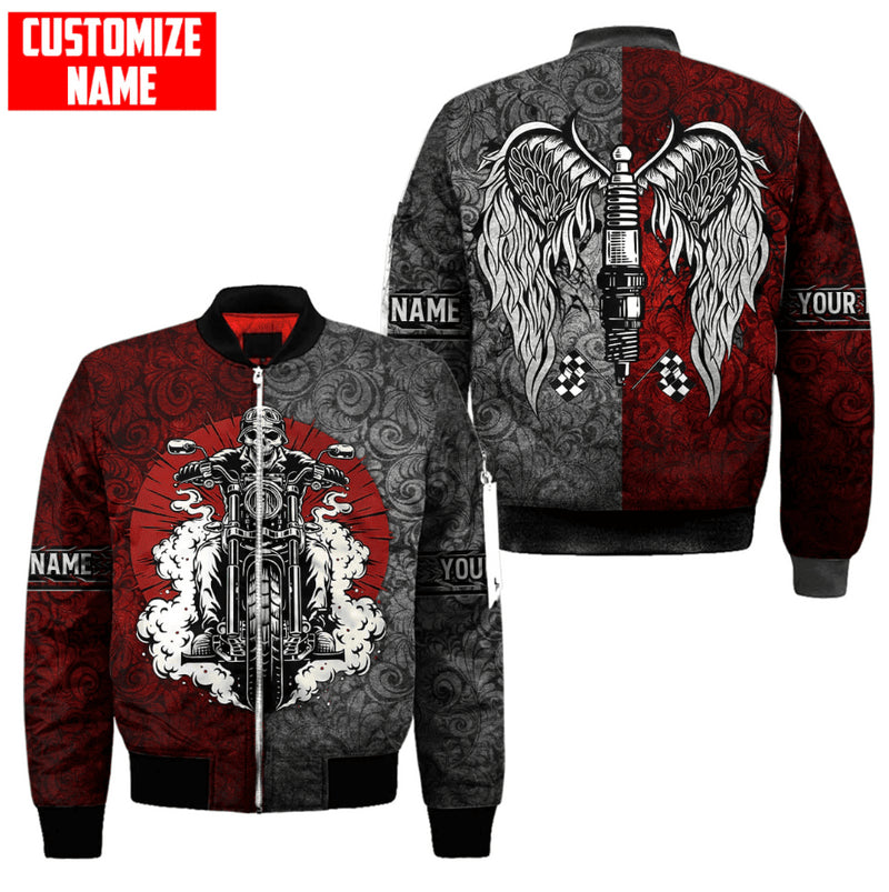 Bikergod Motorcycle Custom Name Bomber Design 3D Full Printed