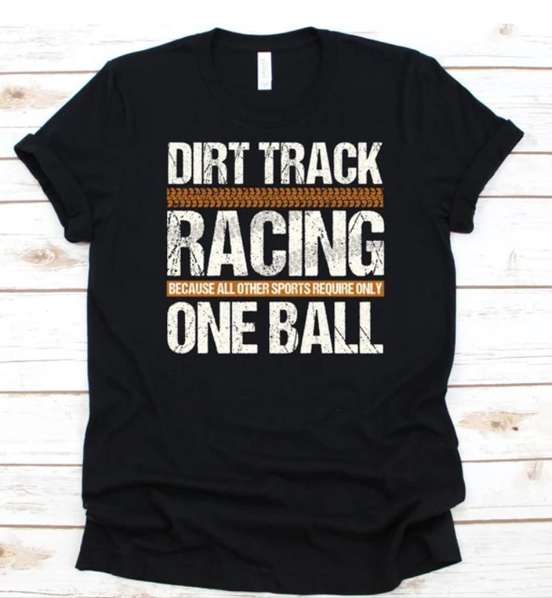 Motorcycles Dirt Track Racing T-shirt Design 2D Full Printed Sizes S - 5XL - NAEA255